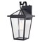 Vaxcel Derby 8-in W 1 Light Dusk to Dawn Matte Black Outdoor Wall Lantern Clear Glass Shade T0716 - alternate 8